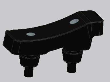 Rubber cushion support